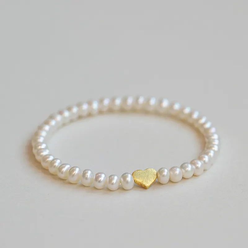Women's Natural Freshwater Pearl Bracelet High Quality Sterling Silver