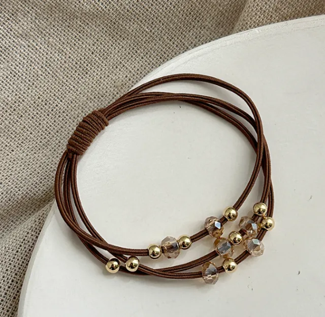 Durable Hair Rope Adult Hair Elastic Band Coffee - Shop at LoveMi