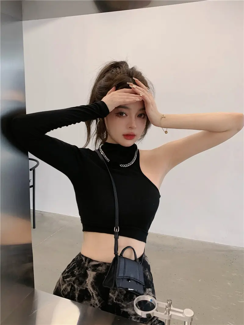 Skinny Cropped Chic Long Sleeve Top