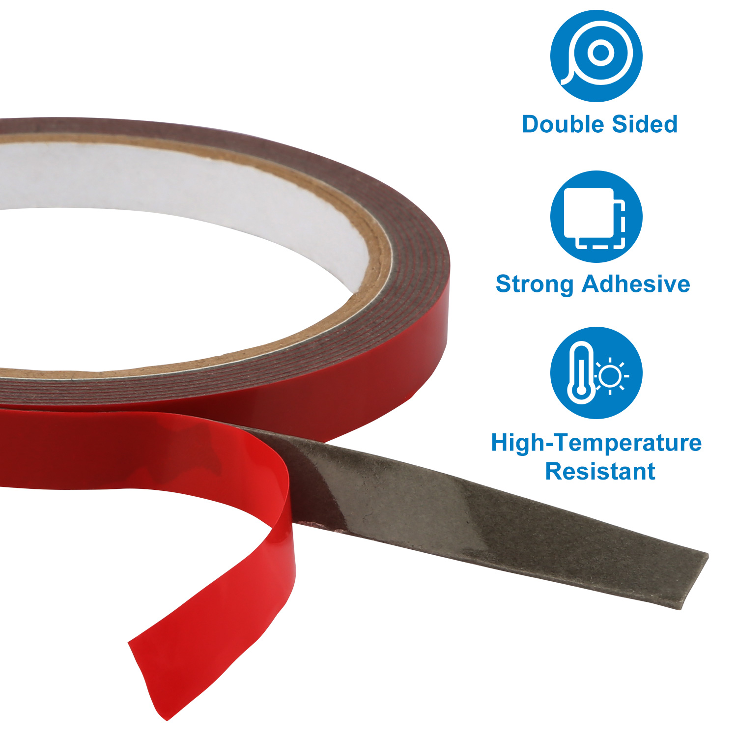 4 Rolls Car Double Sided Tapes Heavy Duty Double Sided Foam Tapes Strong Mounting Adhesive Tapes For Cars Truck Automotive 9.8FT Per Roll