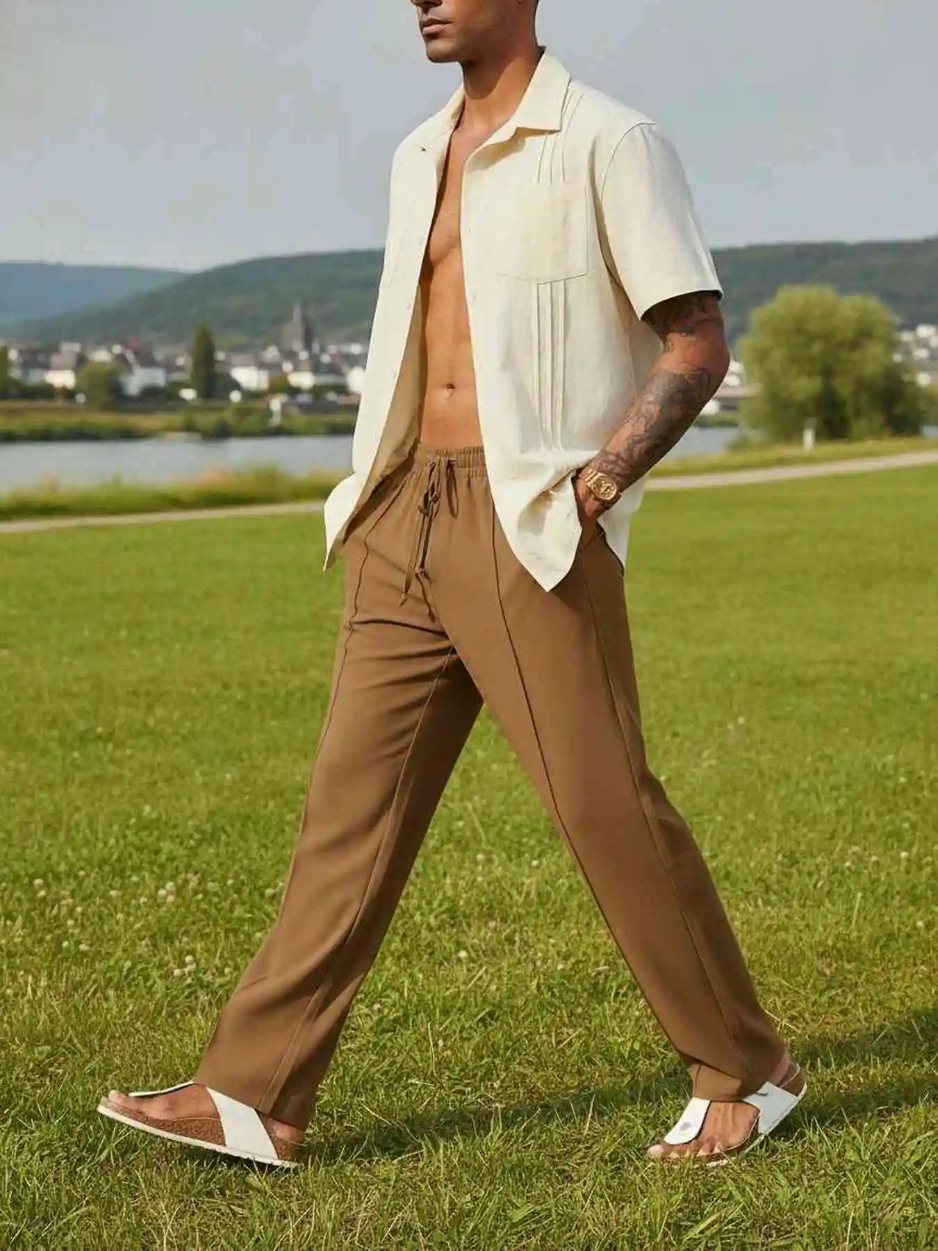 Casual Pants, Trendy And Fashionable Men's Long
