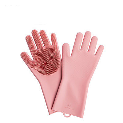 Title 2, Housework Cleaning Gloves Kitchen Silicone Rubb...