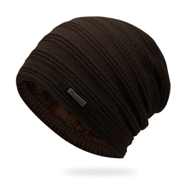 Men's And Women's Knitted Winter Hats Brown - Shop at LoveMi