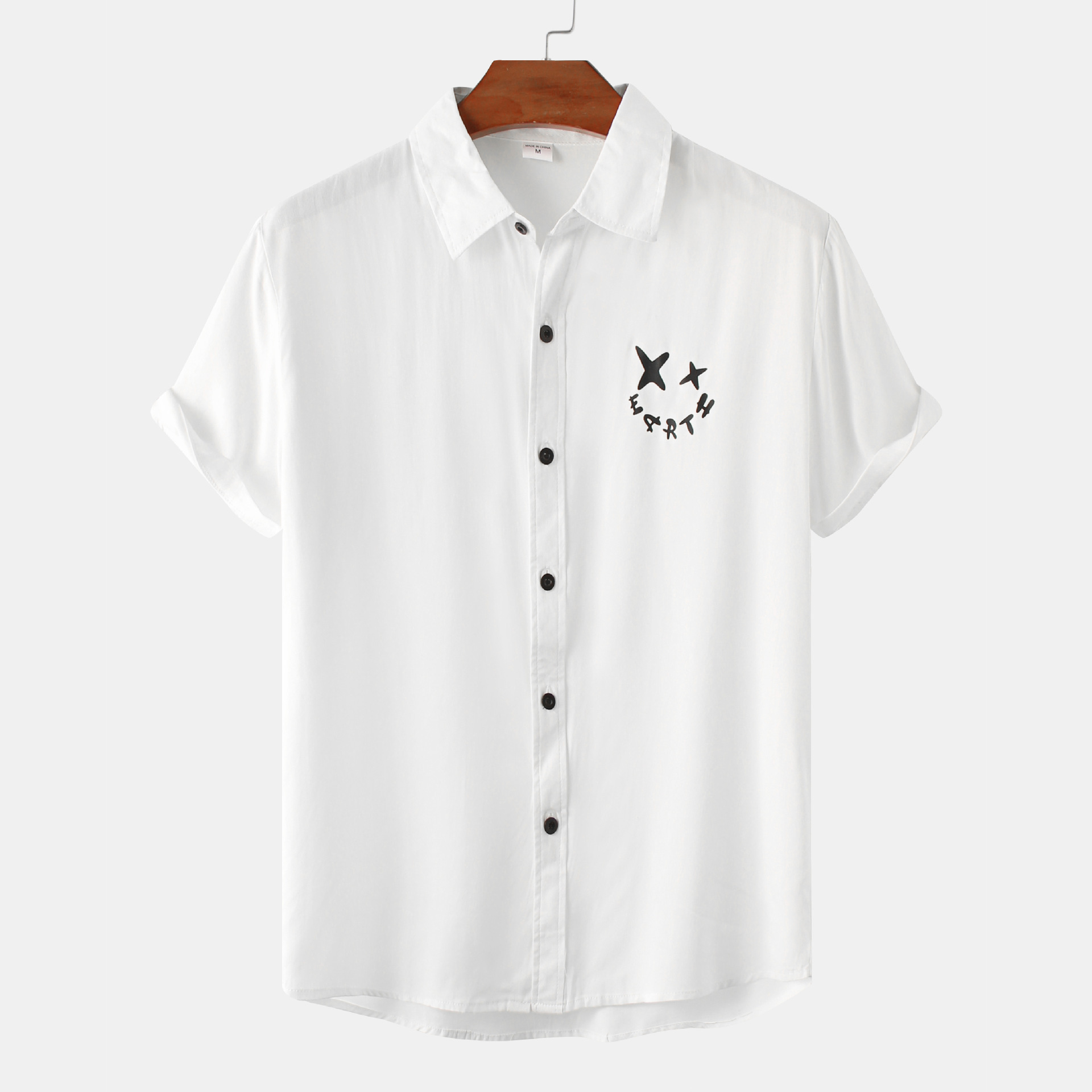 Title 6, Camisa de manga corta para hombre Top casual es...