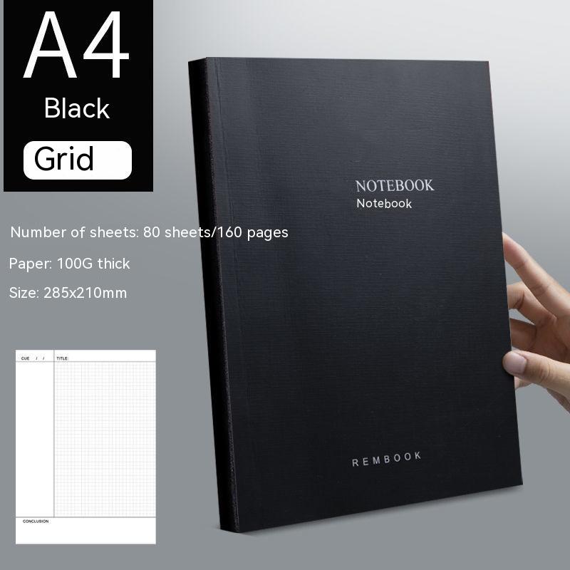 A4 grid black