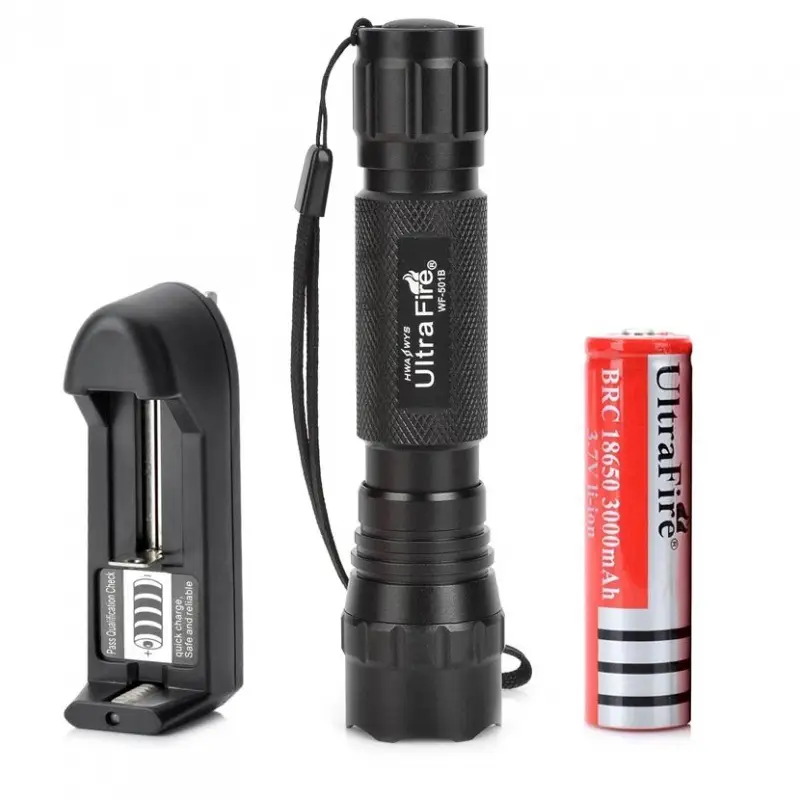 LED Strong Light Outdoor Rechargeable High-power Long-range Flashlight