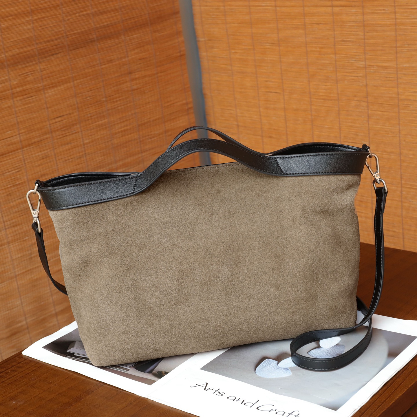 Autumn And Winter New Matte Cowhide Tote Bag, Simple And Versatile, Large Capacity Handbag, Commuting Crossbody Real Leather Women's Bag 4