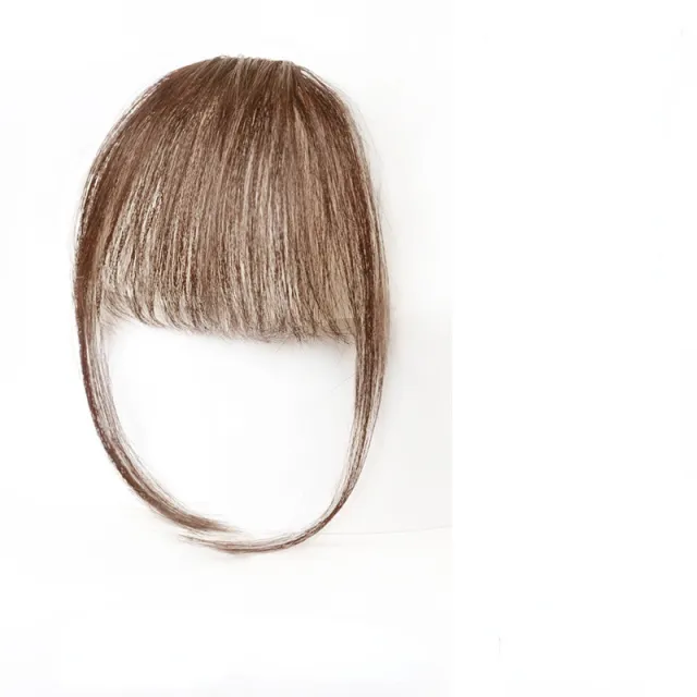 3d Fake Bangs Natural Forehead French Seamless Bangs Wig Piece Light Brown - Shop at LoveMi