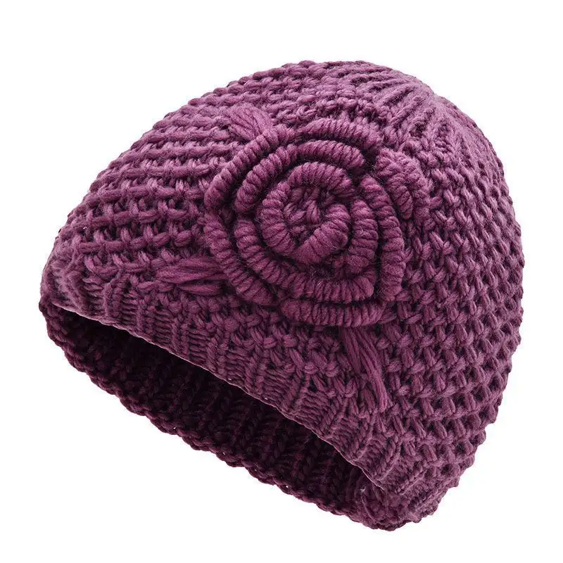 Women's Autumn And Winter Fleece Elderly Hat
