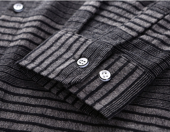 Young And Middle-aged Men's Long-sleeved Shirt