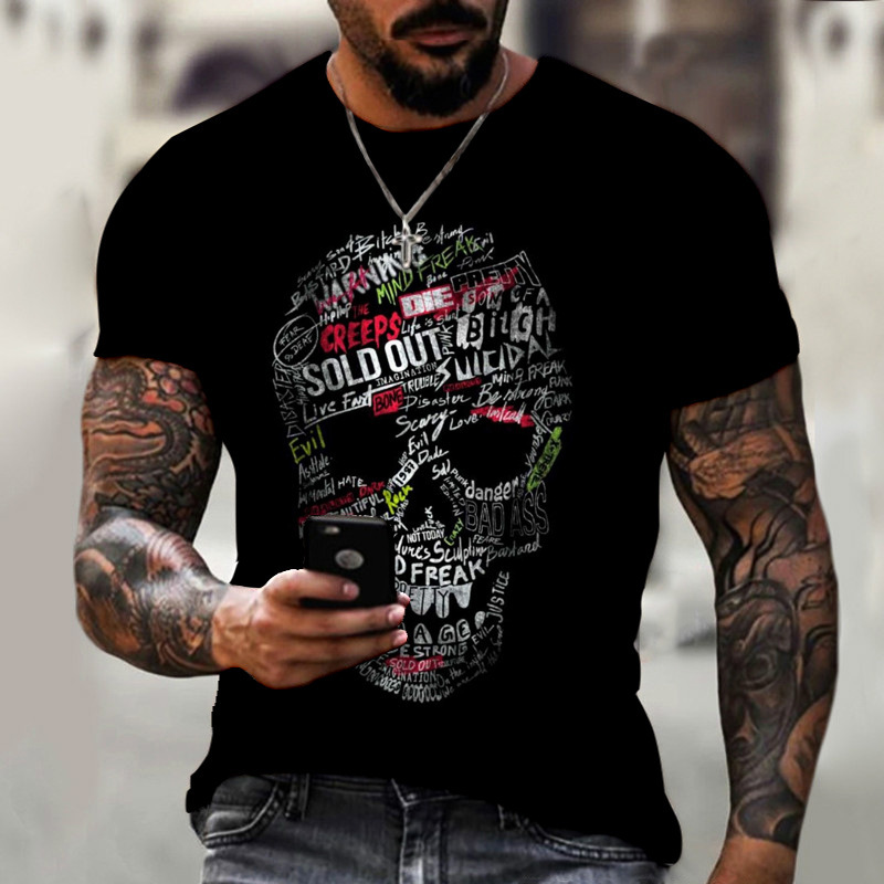 Title 4, Mens and Womens Fashion Casual Skull Digital ...