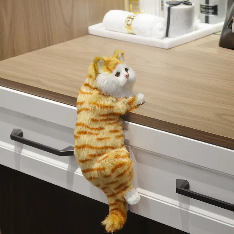 Simulation Pet Home Decoration Wedding Gift TV Cat Hanging Cat