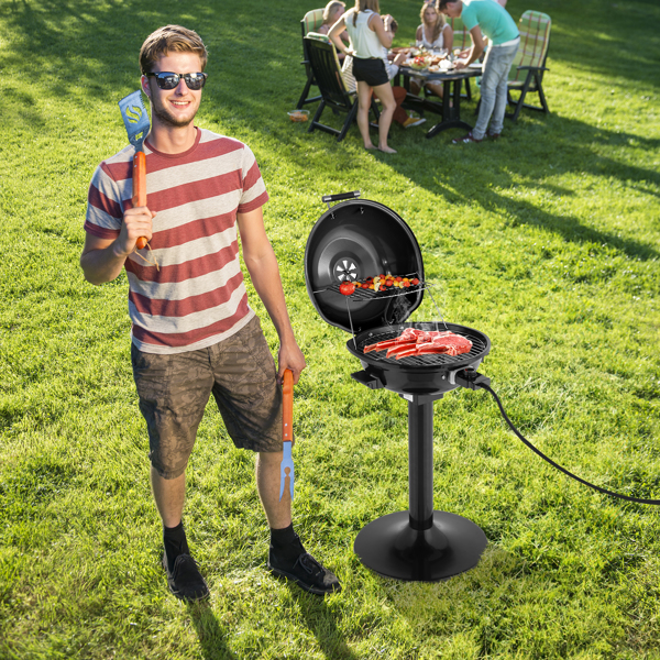Electric BBQ Grill With Stand view 4