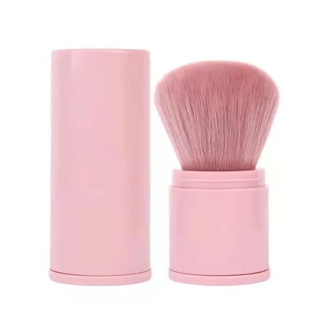 Telescopic Multifunctional Convenient Cosmetic Brush Pink - Shop at LoveMi
