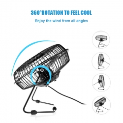 Portable Mini USB Cooling Fan   Small Desktop Desk Quiet Computer 8inch