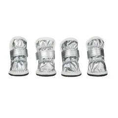 Winter Pet Dog Shoes Teddy Bichon Schnauzer Small Dog Dog Snow Boots Waterproof And Antifreeze Foot Cover - Gray - View 1