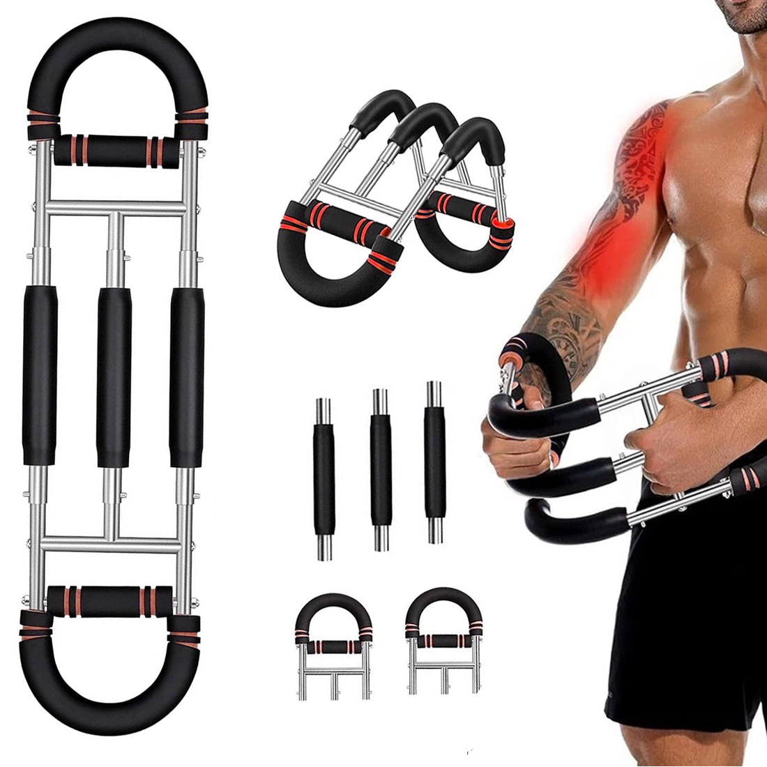 Shaker Twister Arm Trainer Workout Equipment Adjustable Chest Expander-Exerciser — image 2