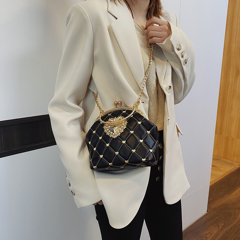 Fashion Rhombic Chain Shoulder Messenger Bag Women