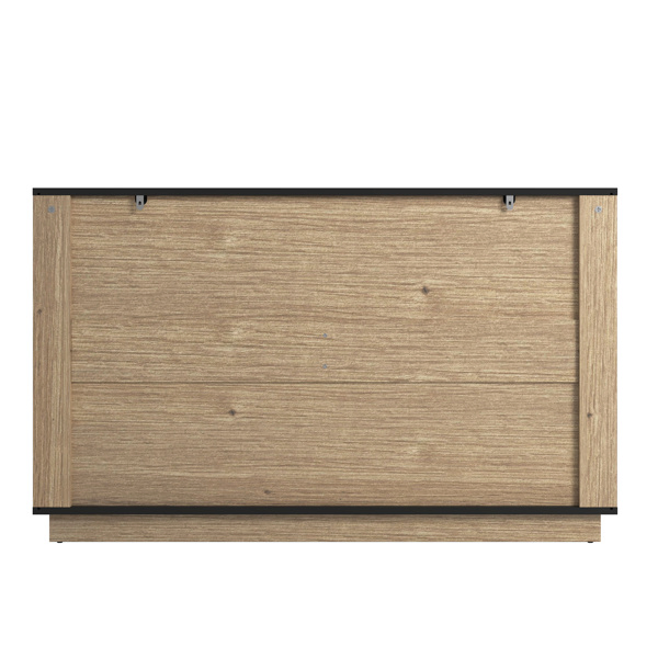 Modern Multi-functional Six-drawer MDF Cabinet,The perfect combination of rounded corners and multifunctional design, with Product Dimensions of 47.2*15.7*29.6 Inches. -35