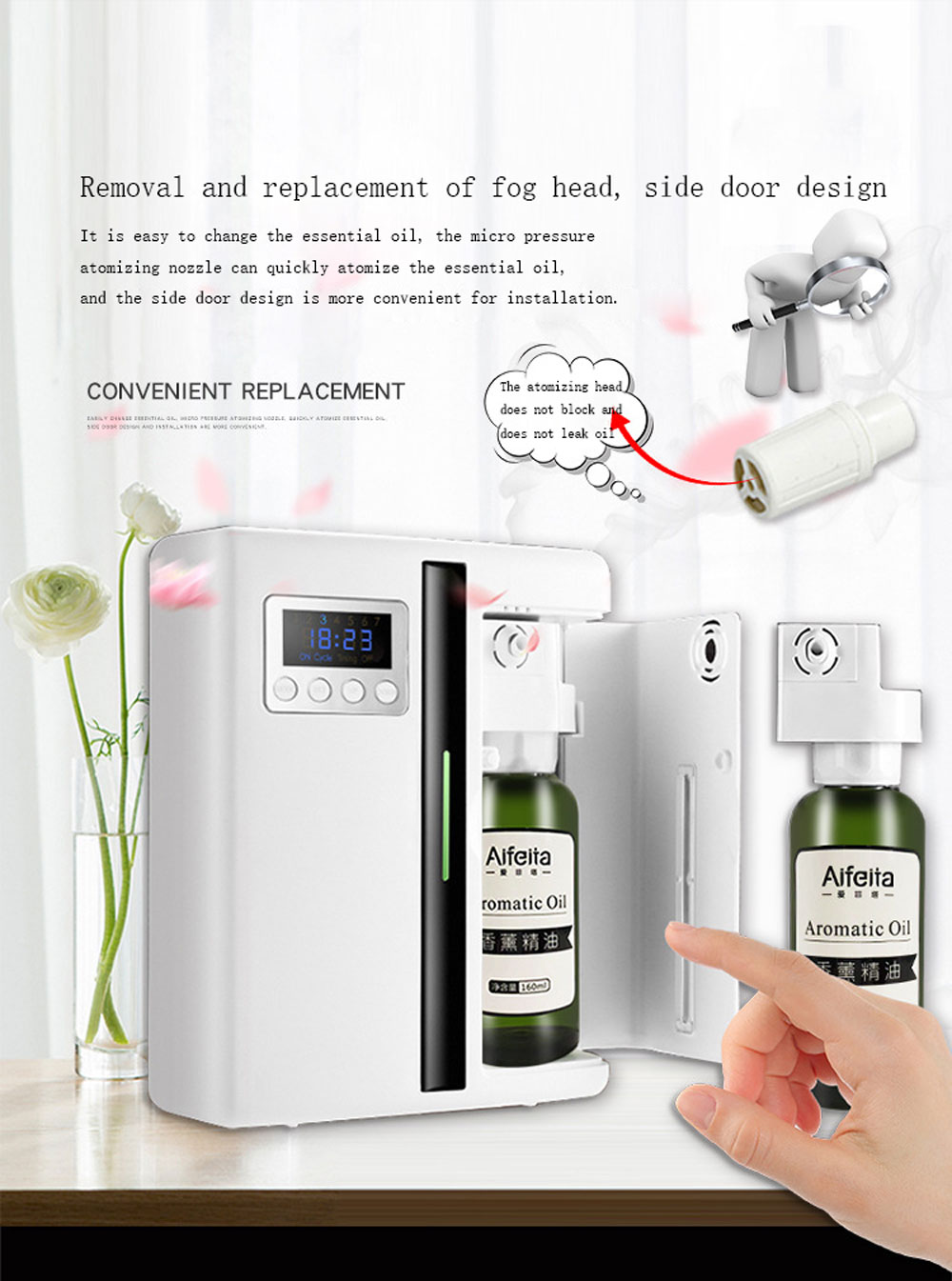 Title 3, Automatic Flavoring Scent Machine 160ml Timer F...