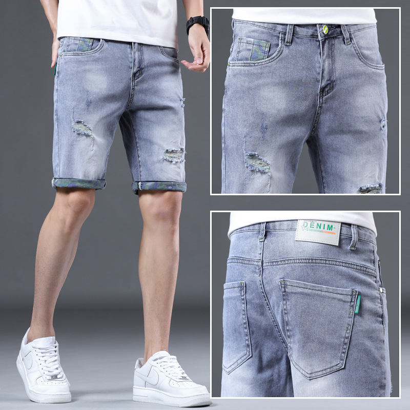 Title 2, Pantaloni in denim da uomo trendy casual dritti...