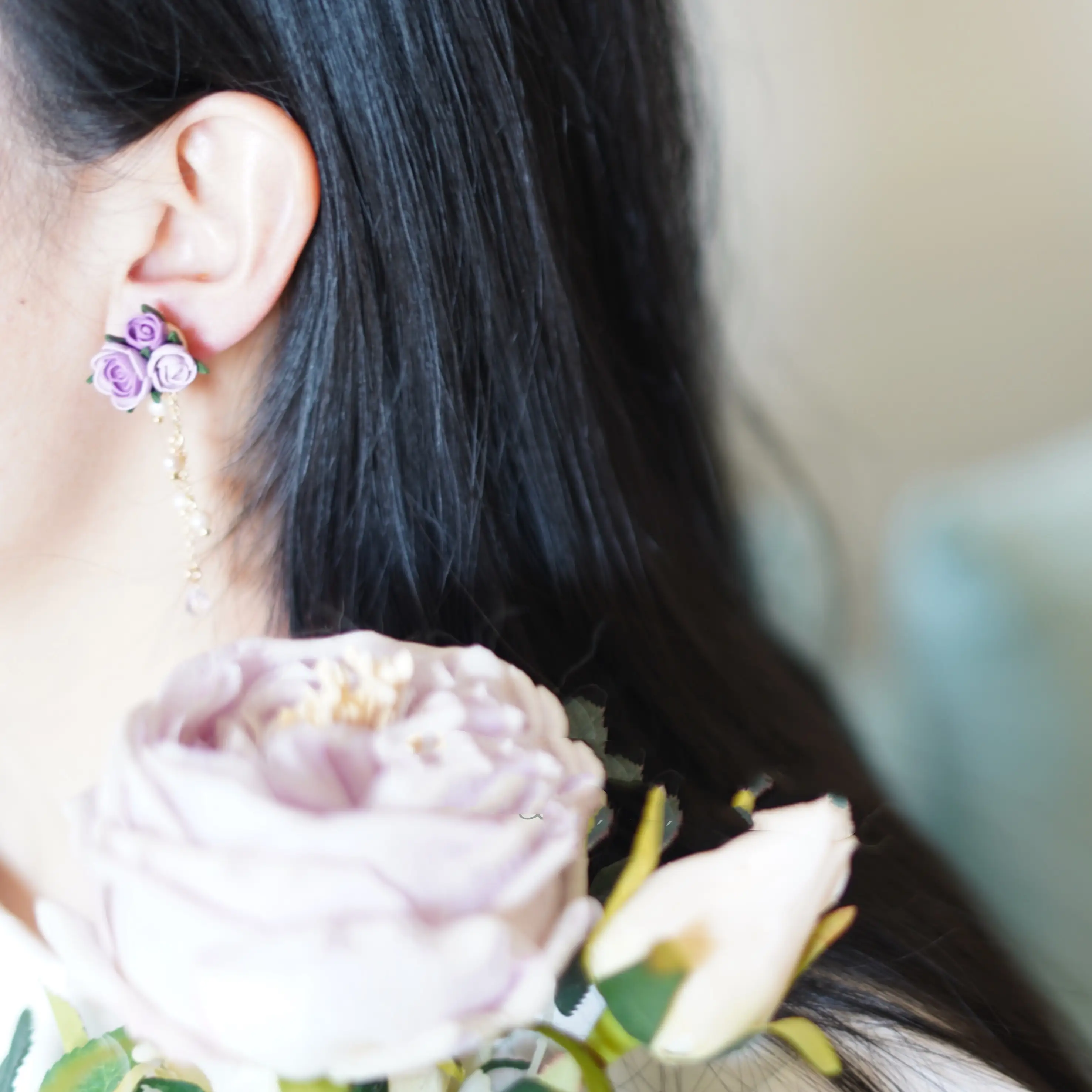 Original Retro Soft Clay Earring Gift From Niche