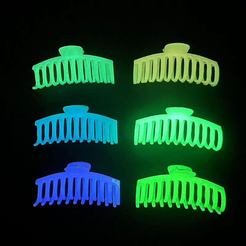 Fluorescent Large Hair Claw Clip Female Headwear
