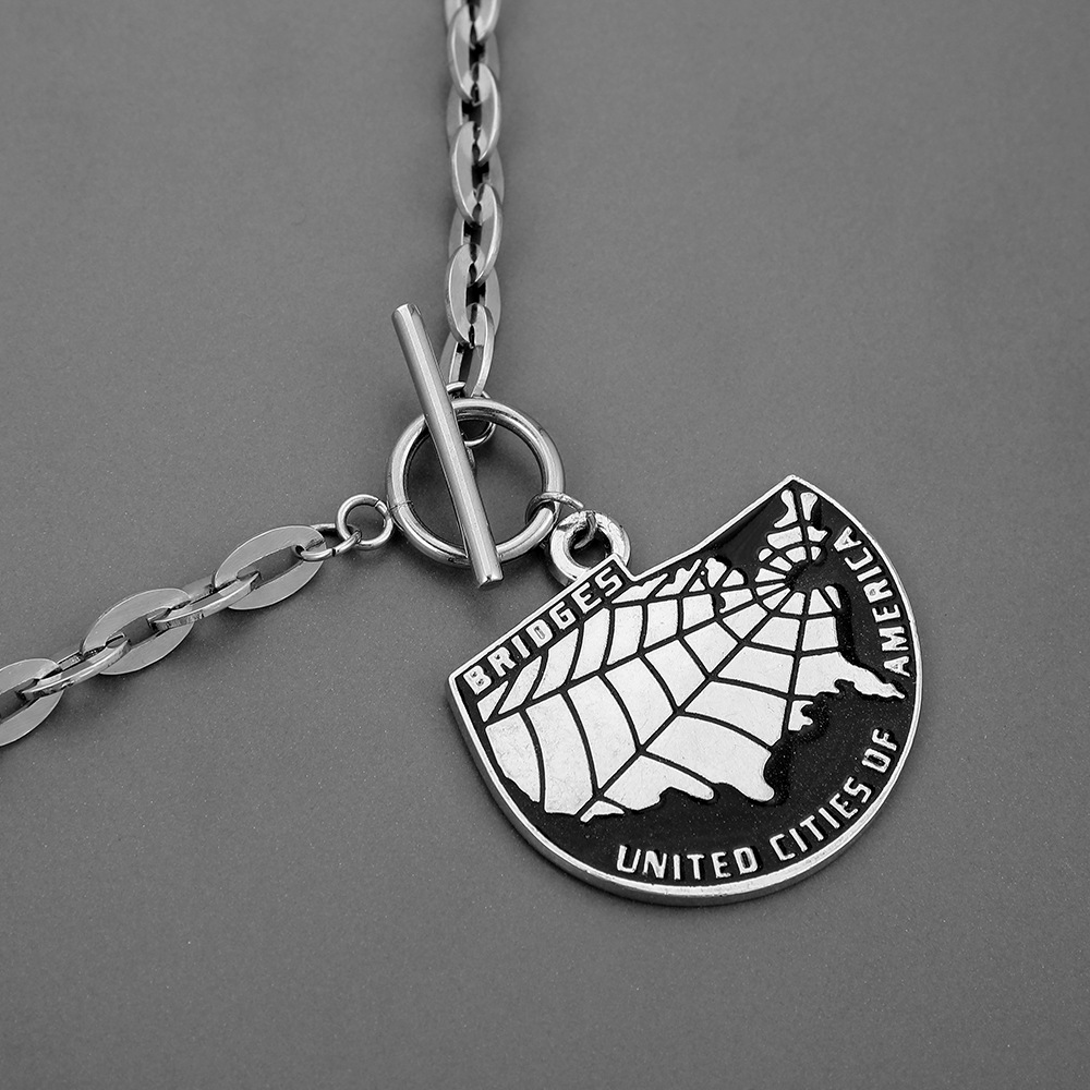 Men's Fashion Stainless Steel Trendy And Versatile Pendant Necklace