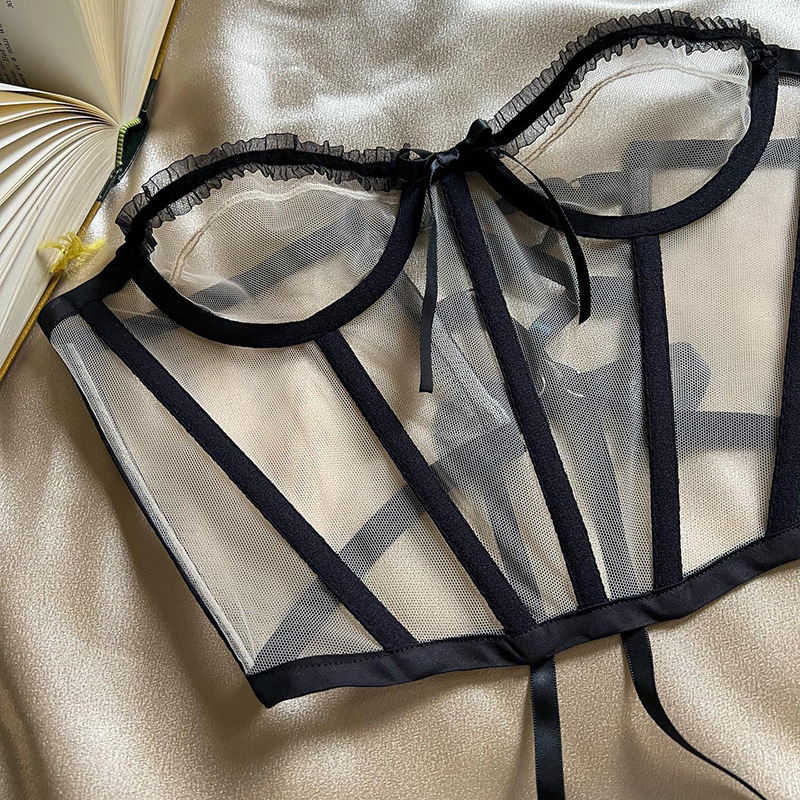 Lace Fishbone Corset Casual Versatile Adjustable Upper Ladies