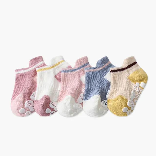 Baby's Three dimensional Glue Anti stripping Low top Boat Socks Pink - Shop at LoveMi