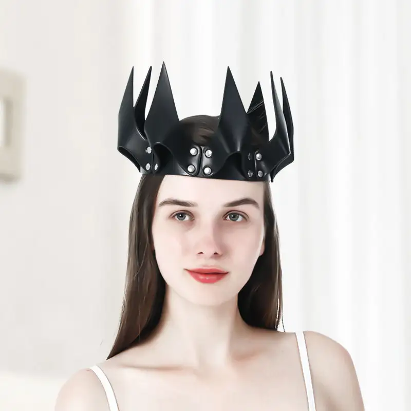 Creative Leather Crown Decoration Party Headgear