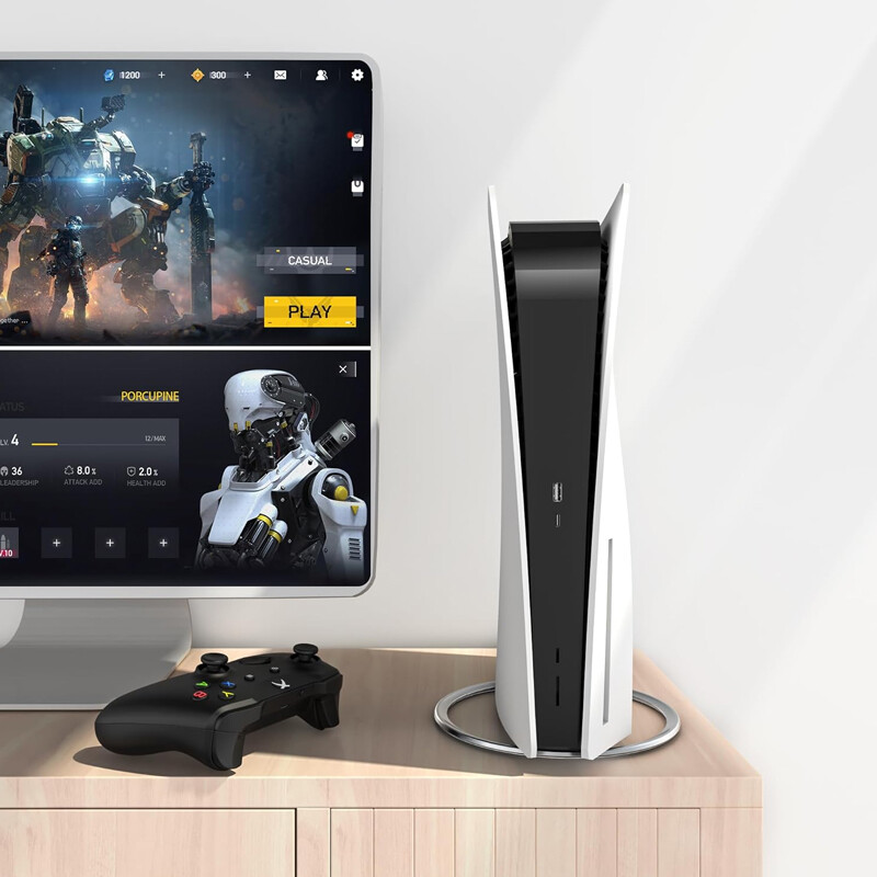 Vertical Stand For PS5 Slim Disc & Digital Console Anti-Slip Base — image 4