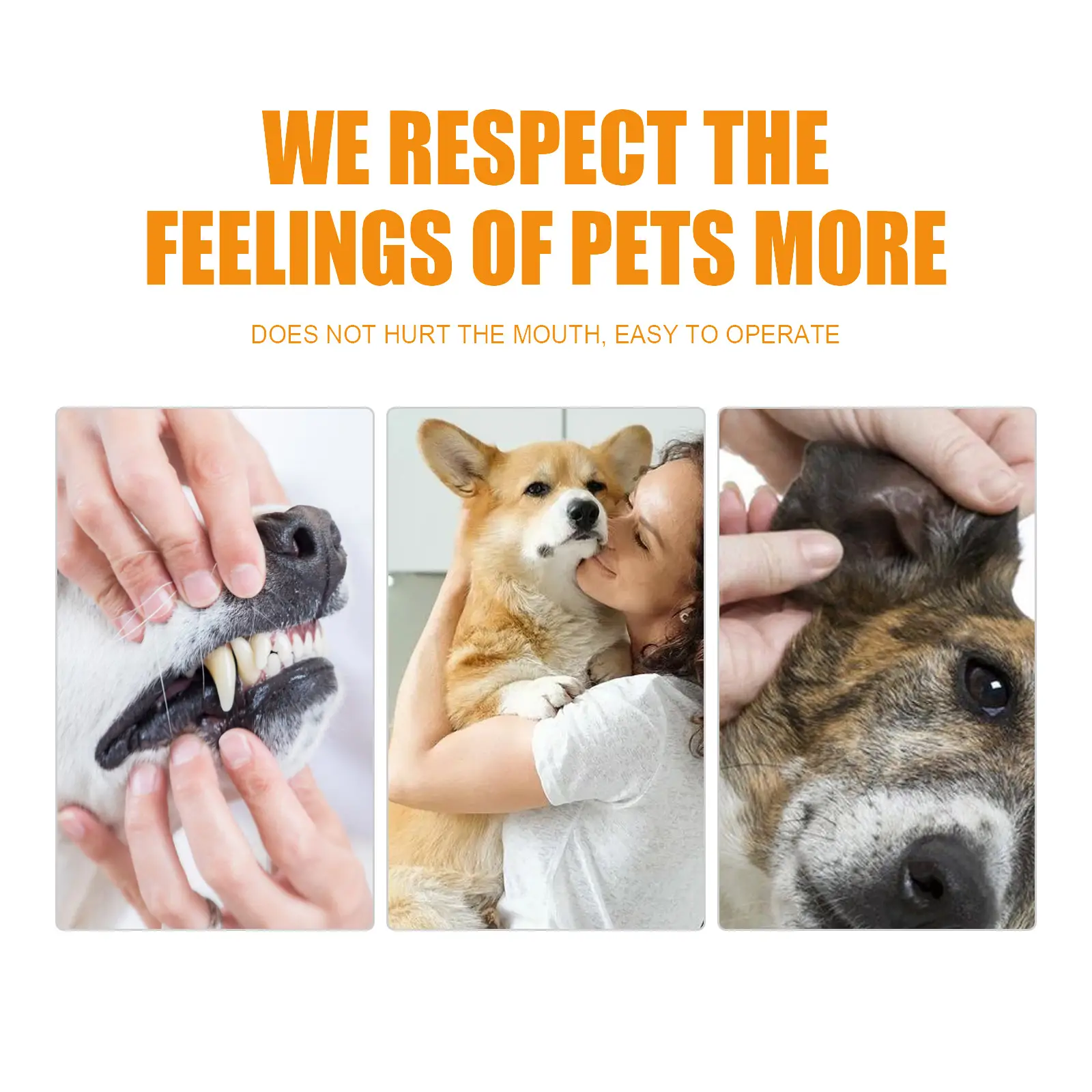 50Pcs Pet Cleaning Finger Wipes, Dog Cat Dental Finger Cot For Plaque Tartar Tear Stain Ear Cleaning