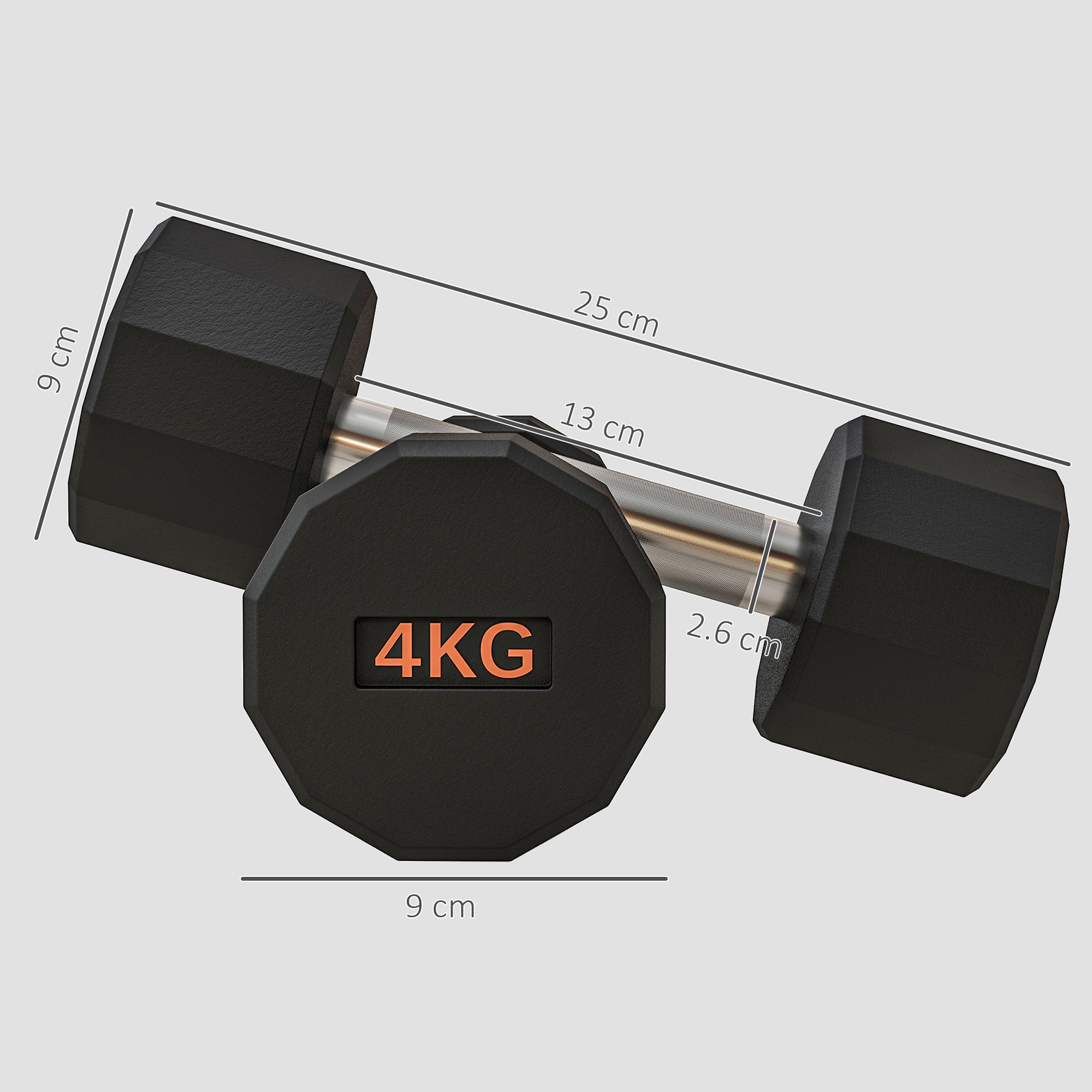 Dumbbell Set, 12 Sided Shape, Non Slip Grip, Unisex, Home Fitness Exercise, 2 X — image 7