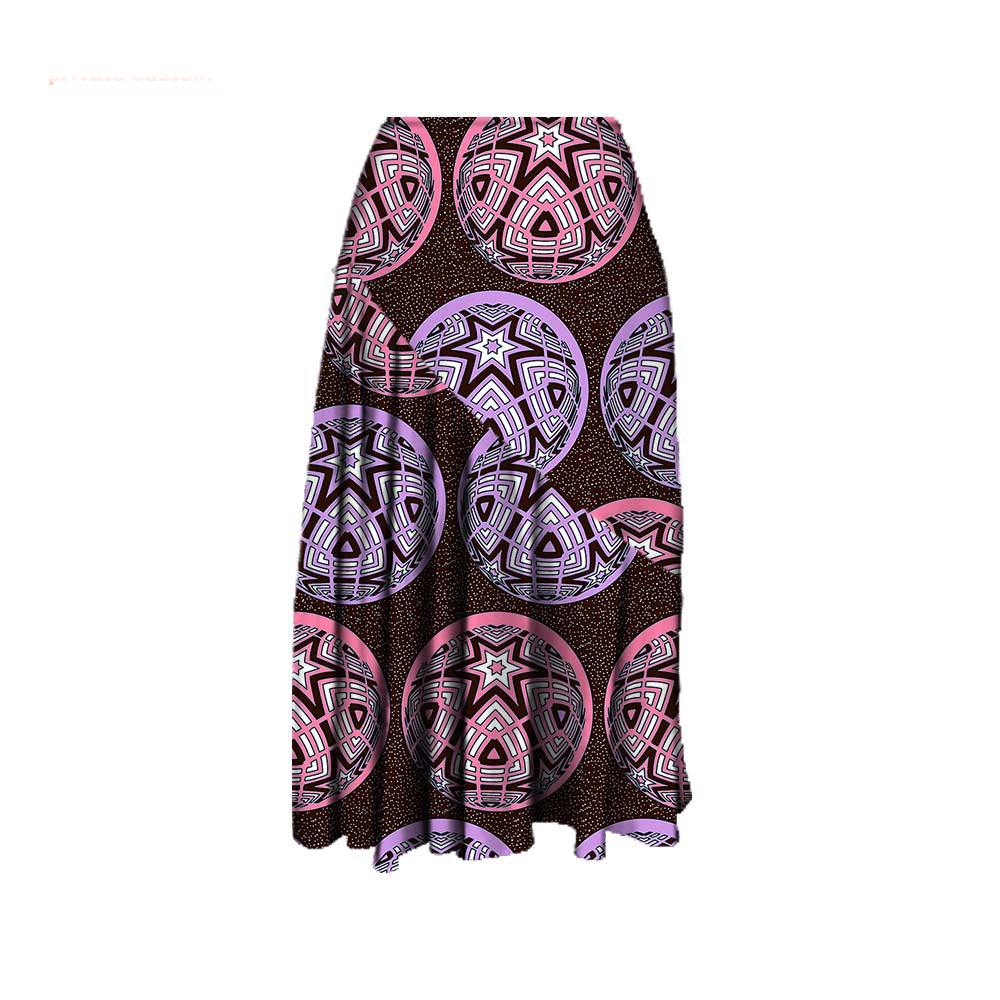 Title 7, Womens Batik Print Skirt, flowing and elegant....