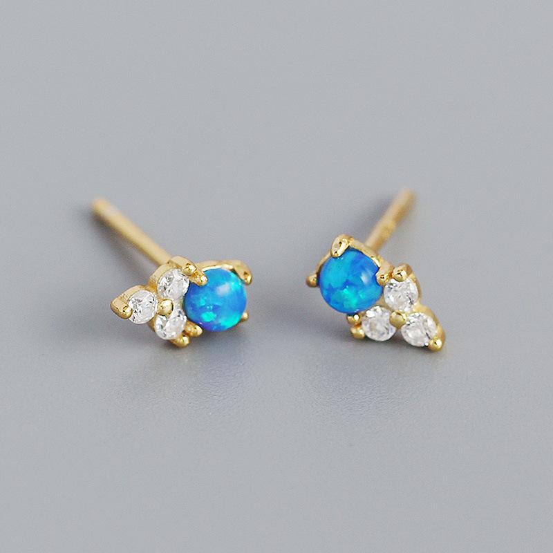 New Blue Aobao Folding Earrings