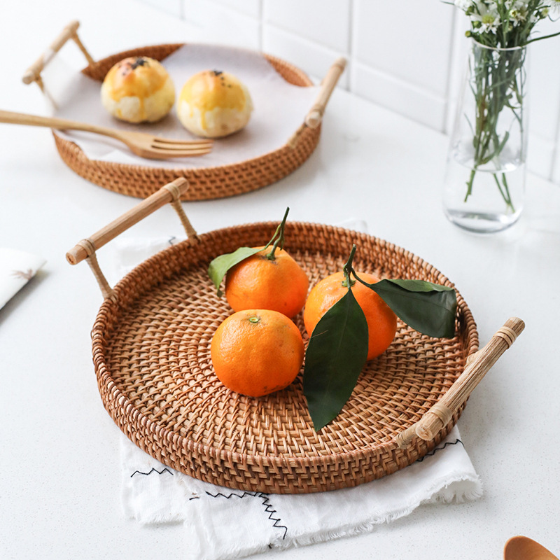 Title 1, Handmade rattan bread fruit basket