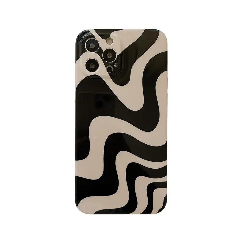 Black And White Wavy Phone Case