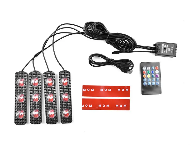Foot Soles Full Of Stars LED Atmosphere Light Car Wireless Atmosphere Sound