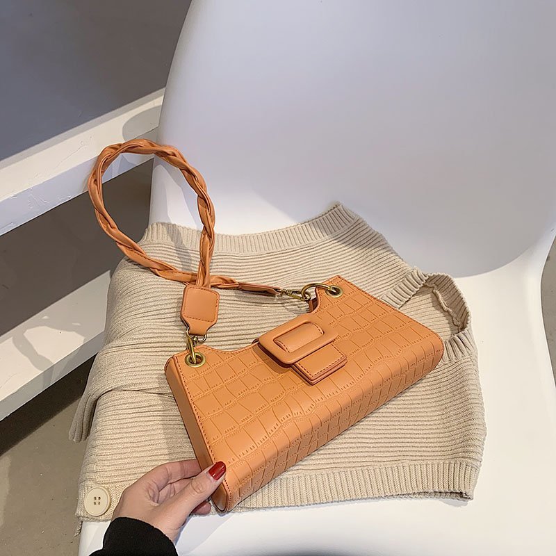 Women's Niche French Underarm Diagonal Bag Orange - Shop at LoveMi