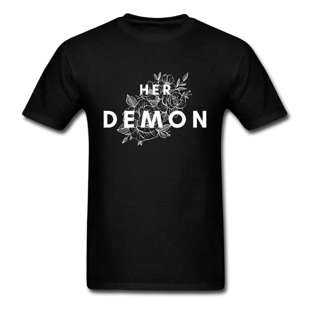 Title 1, Demon en Engel bijpassende koppel T-shirts. Vie...