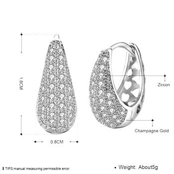 Openwork Diamond K Gold Zircon Ear Clip Accessories