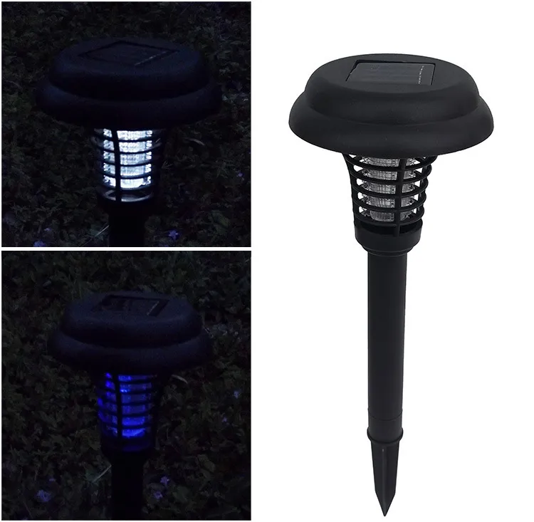 Solar Led Rechargeable Anti-Mosquito Lamp Electronic Fly Bug Zapper Insect Pest Uv Trap Outdoor Garden Lawn Lamp – image 7