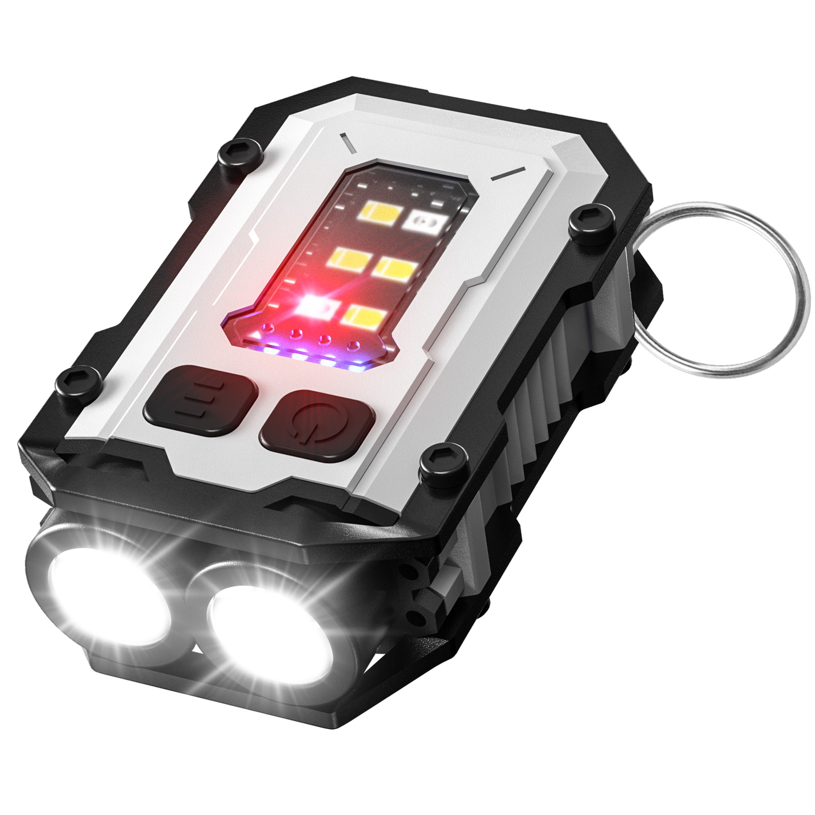 Mini LED Keychain Flashlight Rechargeable Self Protect Security Torch Portable — image 4