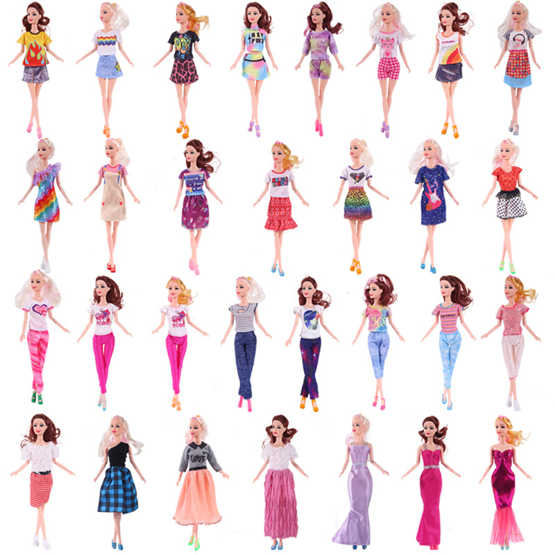 Title 1, 30cm Doll Clothes Girls Fashion Dress Up