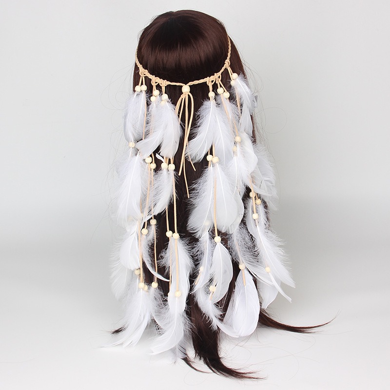 Hairband Feather Hair Accessories Tourist Attraction Fd1852 - Shop at LoveMi