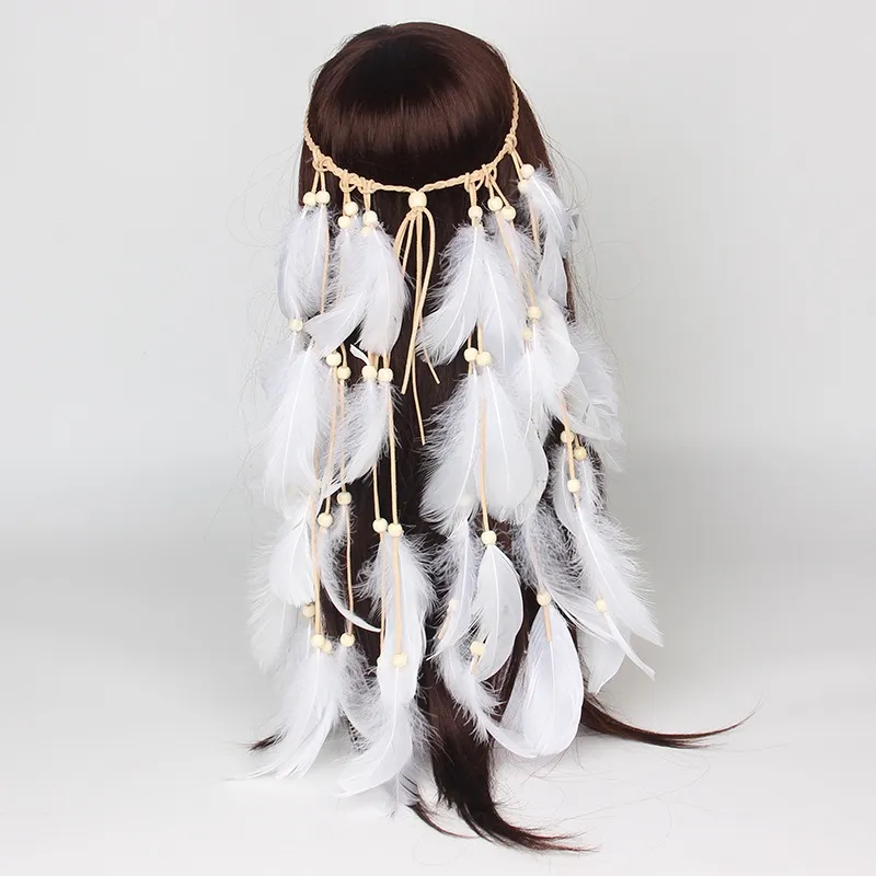 Hairband Feather Hair Accessories Tourist Attraction - Fd1852