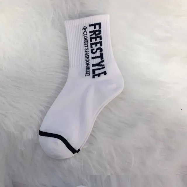 Spring Socks Letters Tube Socks Ins Japanese Pure Cotton Socks Hip Hop European And American Style Athletic Socks - Shop at LoveMi