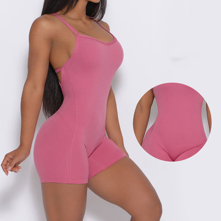 European And American Sexy Hip Yoga Women's Sports Jumpsuit