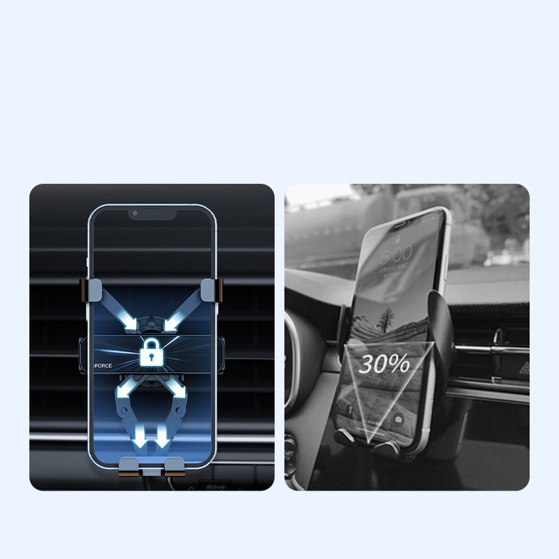 Colorful Gravity Air Outlet Navigation Mobile Phone Holder - Image 2